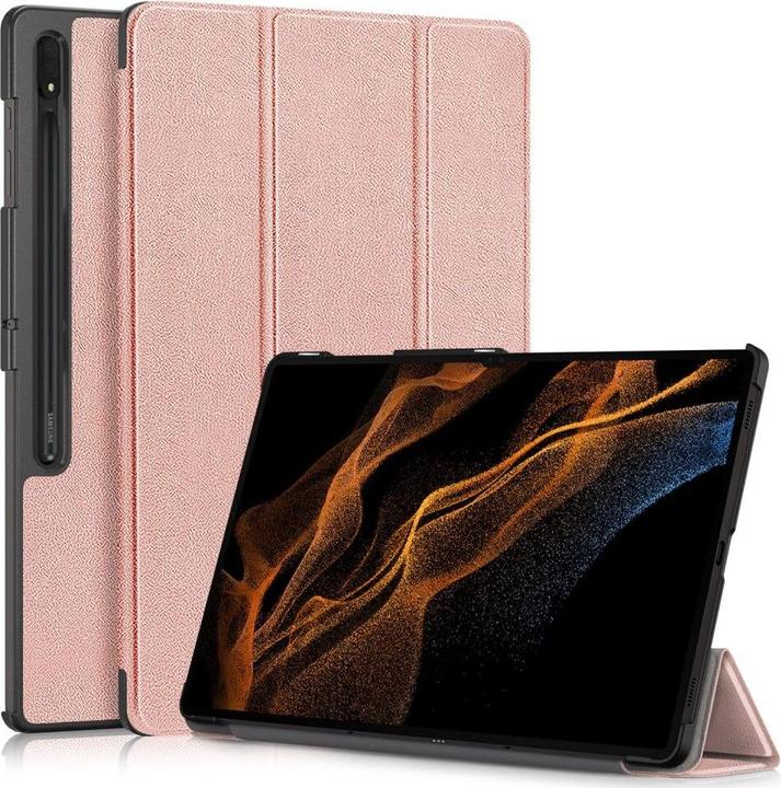 Cover-Discount Galaxy Tab S9 Ultra - Tri-fold Smart Case rose gold (Galaxy Tab S9 Ultra)