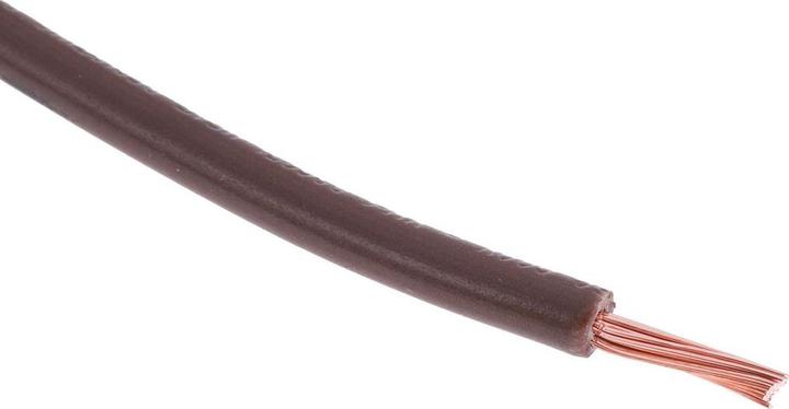 Produktbild Rs Pro Normierte Aderleitung Ø 3.3mm / 1,5 mm² Kupfer, Braun 30 / 0,25 mm Litzen, 100m (100 m)