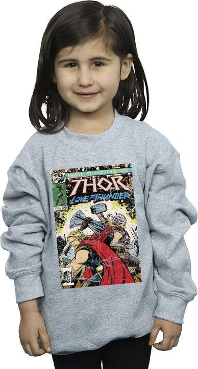 Produktbild Thor Love And Thunder Vintage Poster Sweatshirt Mädchen (140, 146)