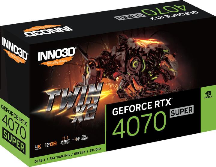 Image du produit Inno3D GeForce RTX 4070 SUPER Twin (12 Go)