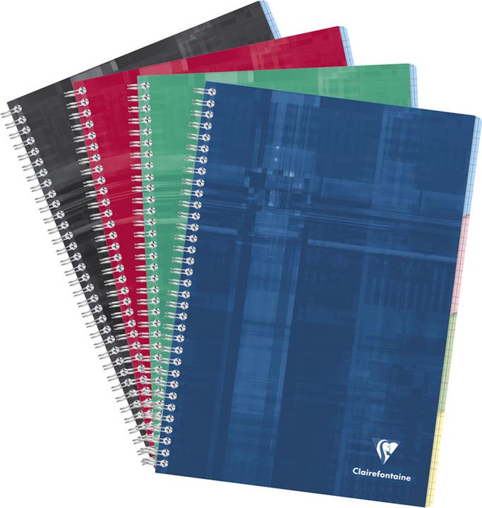 Immagine prodotto Clairefontaine Quaderno a spirale con indice (A4, Quadretti, Copertina rigida)