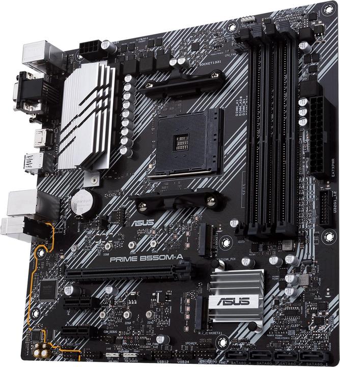 Actual product image ASUS PRIME B550M-A (AM4, AMD B550, mATX)