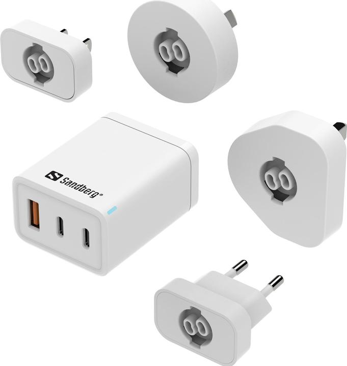 Produktbild Sandberg 3in1 TravelCharger USB-C/A 65W (65 W)