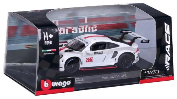 Actual product image Bburago 18-38302 - RACING - PORSCHE 911 RSR - 1:43