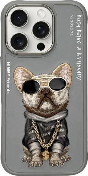 Produktbild Nimmy case iPhone 16 Pro Max 6.9" gray Glasses Cool Dog (Apple iPhone 16 Pro Max)