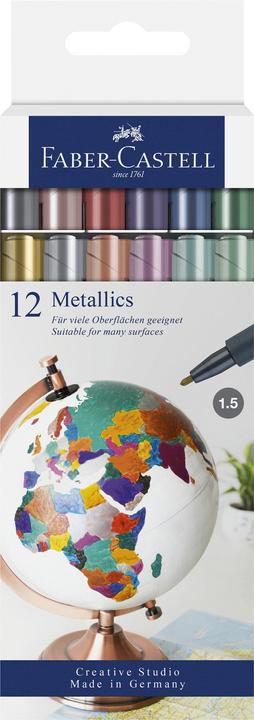 Image du produit Faber-Castell Marqueur métallique (Métal, 12 x)