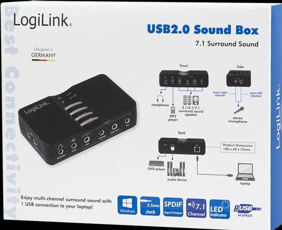 Produktbild LogiLink Sound Box 7.1 (USB 2.0)