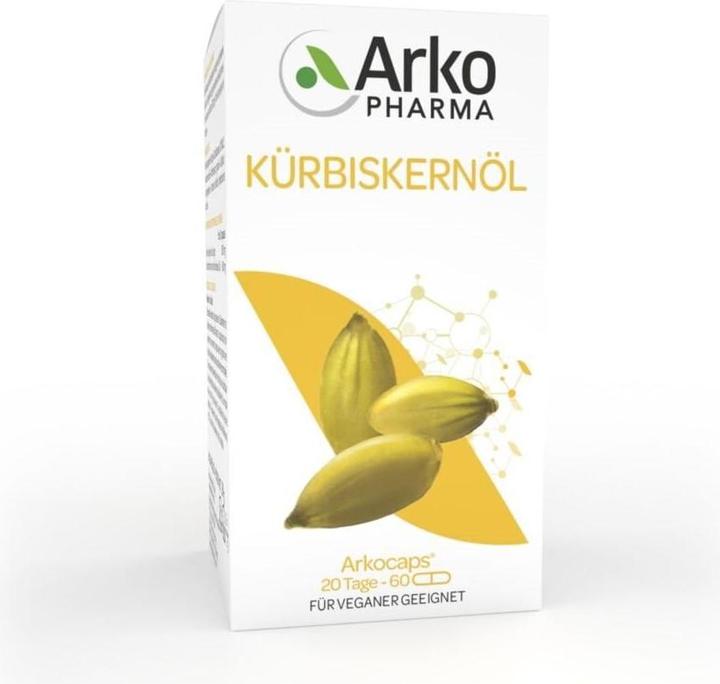 Produktbild Arkopharma Arkocaps Kürbiskernöl Kapseln (60 Stück, Kapseln, 60 g)