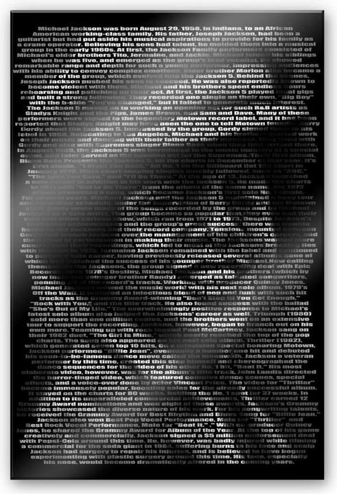 Immagine prodotto Trenddeko Heine - Michael Jackson Biografia (130 x 200 cm)