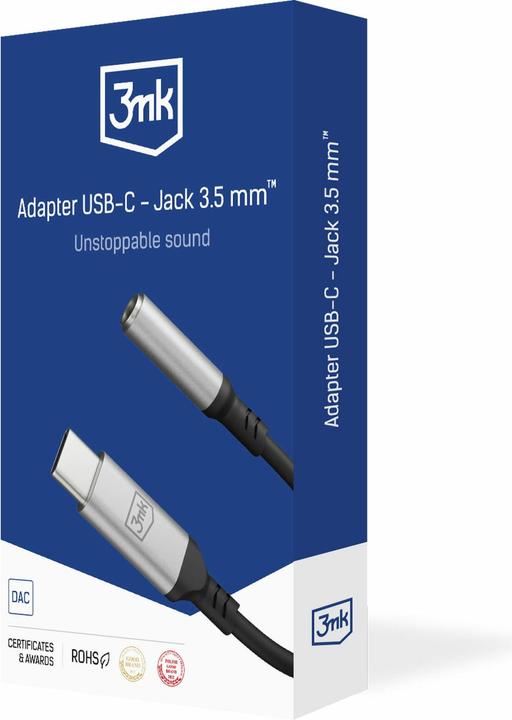 Actual product image 3MK USB C - 3.5mm jack (USB 3.2 Gen 1)