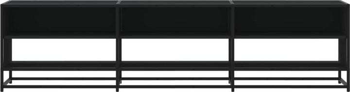 Image du produit VidaXL Armoire TV Lowboard Meuble TV Noir Matériaux dérivés du bois (180 x 40 x 46 cm)