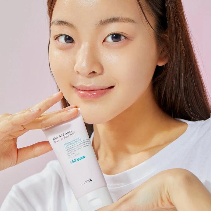 Actual product image Cosrx Aloe 54.2 Aqua Tone Up Sunscreen 50ml SPF50+ PA+++ (Suntan cream, SPF 50+, 50 ml)