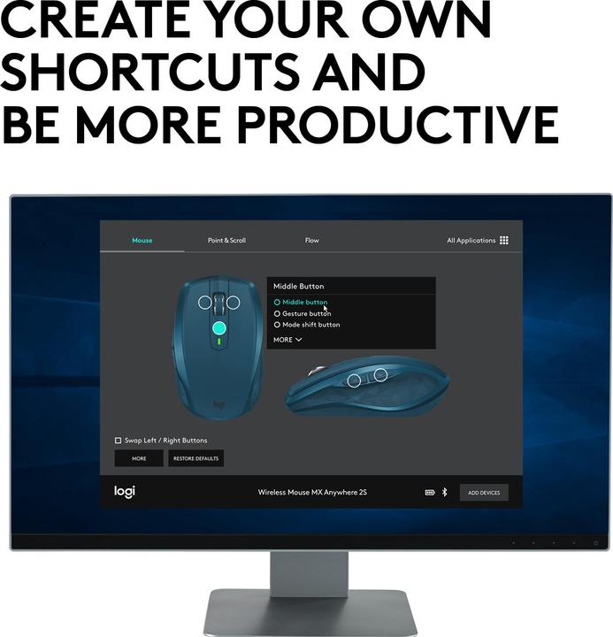 Immagine prodotto Logitech MX Anywhere 2S (Senza fili)