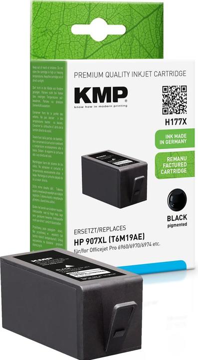 Image du produit KMP Encre remplace HP 907XL BK 1758.4001 - Cartouche d'encre - Cartouche d'encre