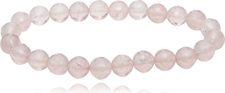 Immagine prodotto Leyda Bracciale in quarzo rosa (18 cm, Pietra)