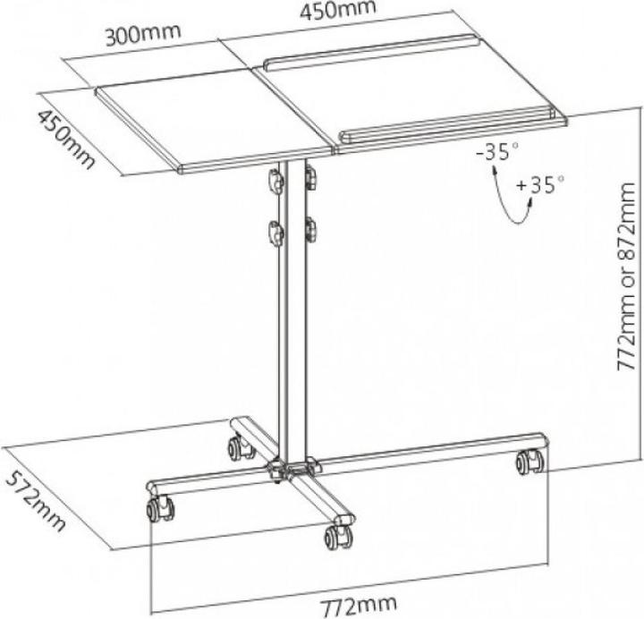 Produktbild Techly Universal Trolley