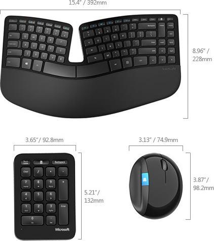 Actual product image Microsoft Sculpt Ergonomic (DE, Wireless)