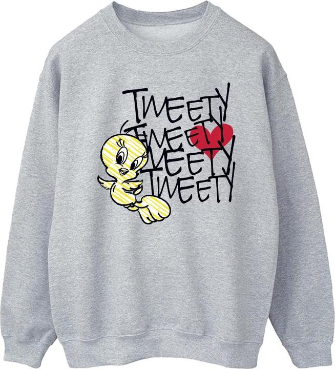 Actual product image Looney Tunes Mens Tweety Love Heart Sweatshirt (M)