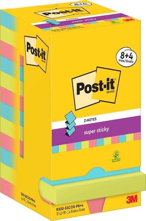 Actual product image Post-it Super Sticky (7.6 x 7.6 cm)
