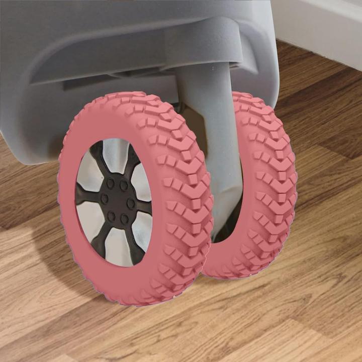 Produktbild Swissdetector Kofferreifenhülle - Leise - 8 Stück - Rosa (Schutzhülle)
