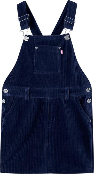 Produktbild VidaXL Kinder-Latzkleid Cord Marineblau 128,Material: 58 (128)