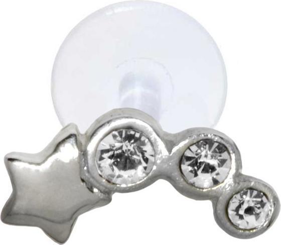 Immagine prodotto Bijouteria Piercing orecchio (Argento 925, Bioplastica, Vetro (di orologio))