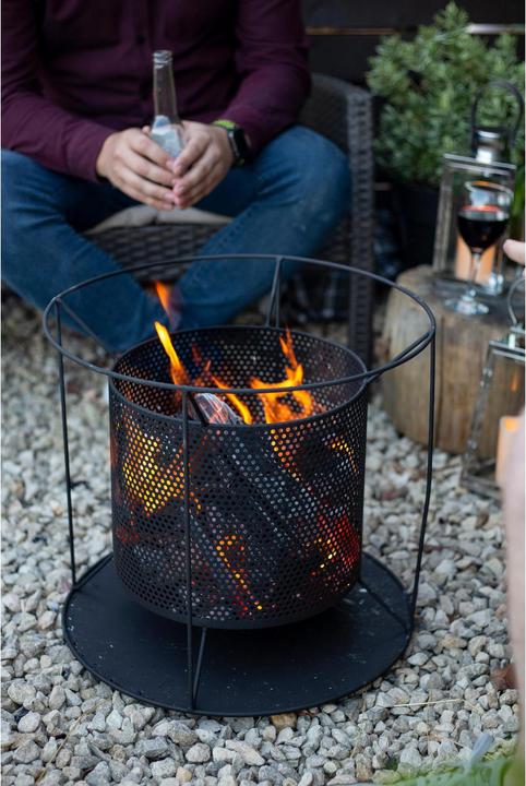 Produktbild La Hacienda Feuerkorb Kora Black (44 cm)