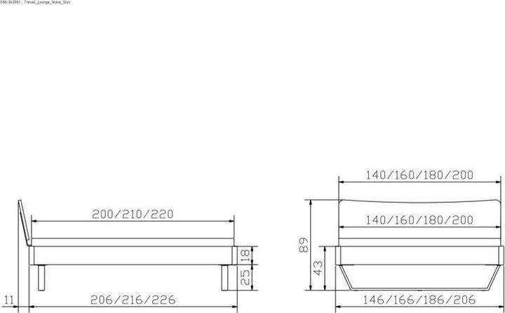 Actual product image Hasena Tresali 25 (140 x 200)
