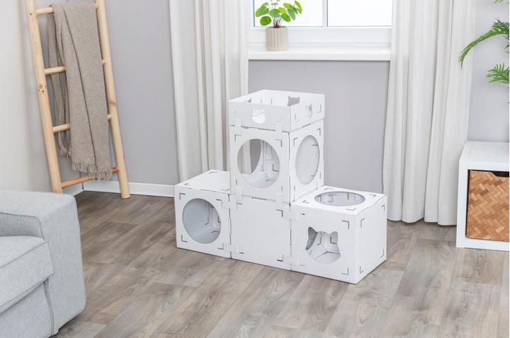 Image du produit Trixie Meuble pour chats Casa Cara, carton, 93 × 72 × 30.5 cm, blanc (73 cm, Blanc)