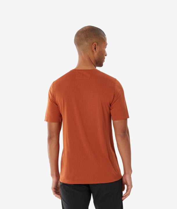 Actual product image Quechua Men’s Short-Sleeved Hiking T-Shirt MH500 - Brown (XL)