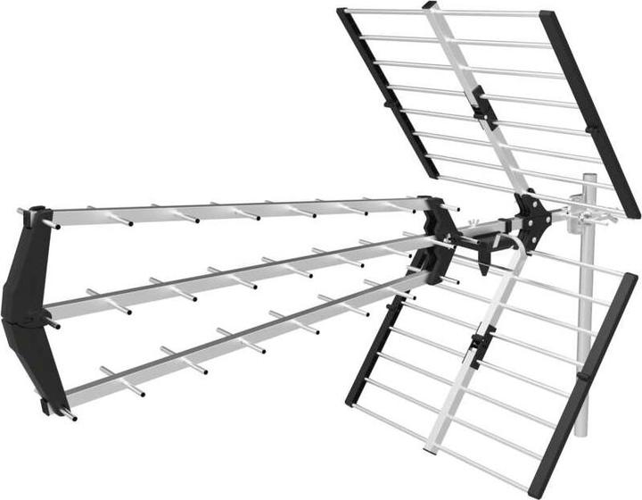 Emos Aussenantenne PROFI EM-P127, DVB-T2, LTE/4G/5G Filter (Yagi-Antenne, 25 dB, LTE, DVB-T / -T2)