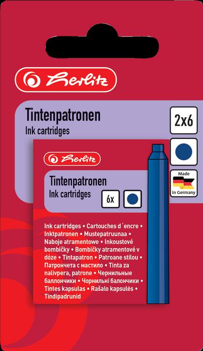 Image du produit Herlitz Cartouche d'encre, bleu royal (Encrier, Bleu)