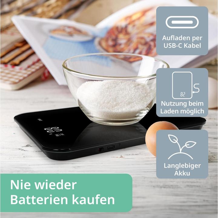 Produktbild ADE Küchenwaage Tessa Schwarz