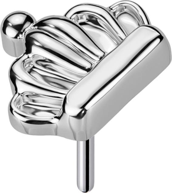 Produktbild Star Piercing Threadless Krone silber (ohne Messing, Titan G23)