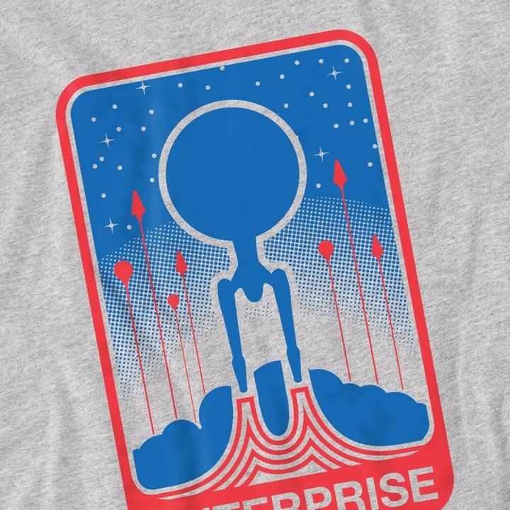 Actual product image Star Trek Beyond Mens Enterprise Patch T-Shirt (4XL)