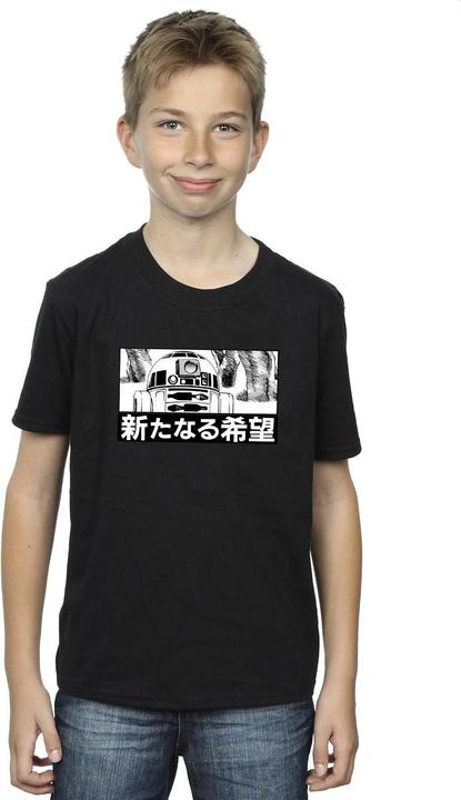 Immagine prodotto Star Wars R2D2 Japanese Maglietta Ragazzi (140, 146)