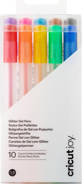 Produktbild Cricut Joy Glitter Gel pens 10-pack Rainbow + Pink Brown Black (P)