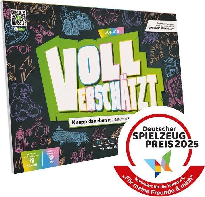 Actual product image Denkriesen VOLL VERSCHÄTZT A4 pad - A close call is a win. - Junior Edition (German)