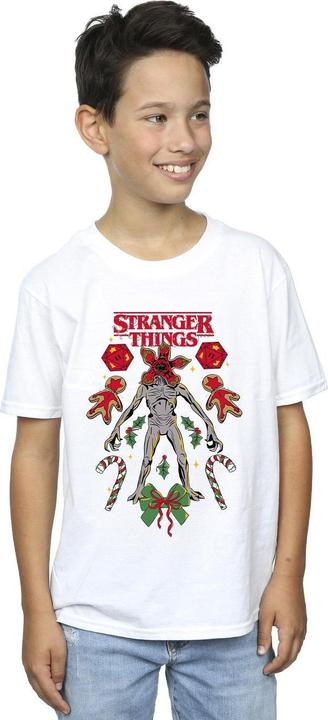 Immagine prodotto Netflix Stranger Things Christmas Demogorgon Maglietta Ragazzi (140, 146)