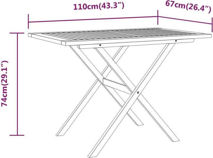 Produktbild VidaXL Cherlyn (67 cm)
