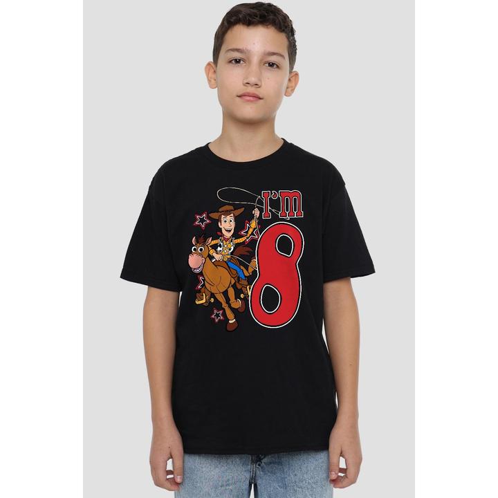 Actual product image Toy Story Childrens/Kids I'm 8 Woody Birthday T-Shirt (128)