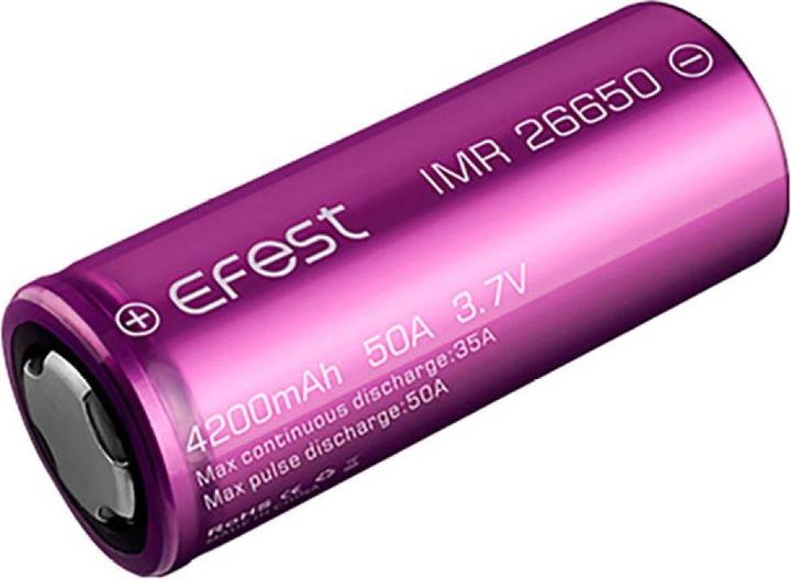 Actual product image Efest 26650 4200mah 50A Battery (2 pcs., 26650, 4200 mAh)