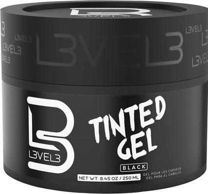 L3vel3 Getöntes Gel Schwarz für Männer 8,45 oz (Haargel, 250 ml)