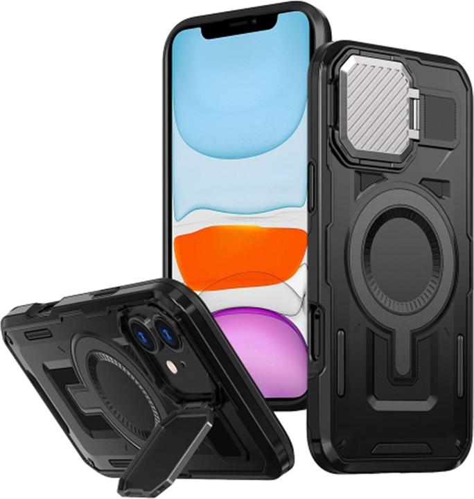 Immagine prodotto Techsuit - CamVault MagSafe - iPhone 11 / iPhone XR - Black (Apple iPhone XR, Apple iPhone 11)