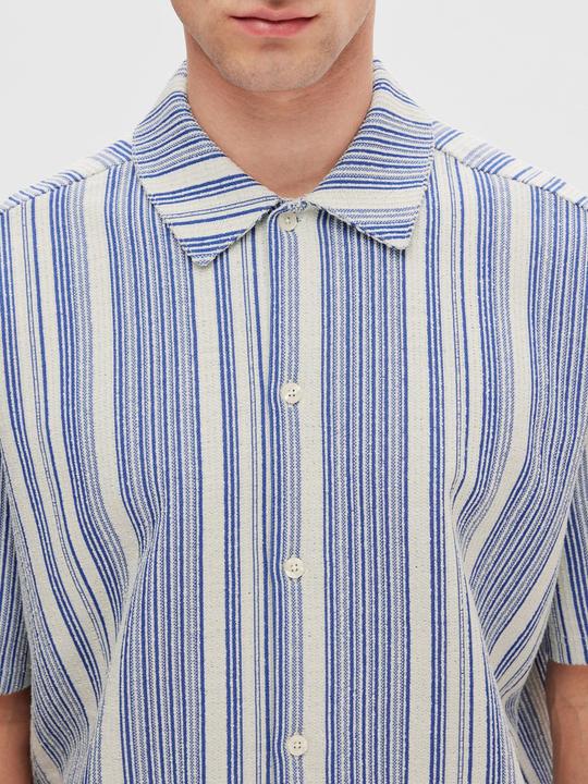 Produktbild Selected Homme Gestreiftes Kurzarmhemd (L)
