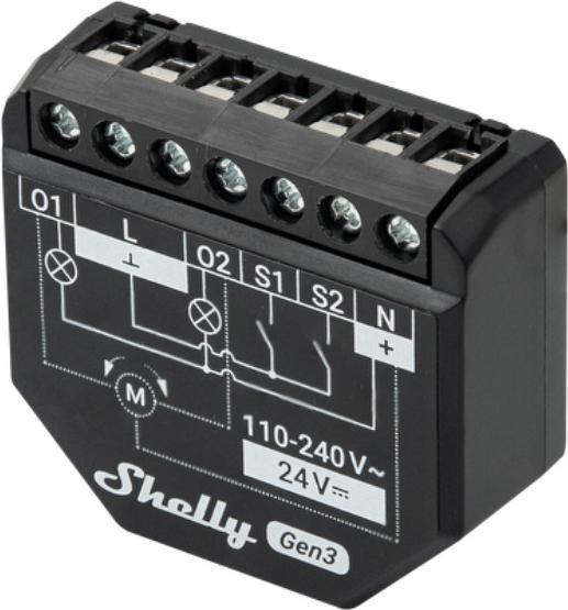 Productafbeelding Shelly 2PM Gen3 x4 (Sluiter actuator)