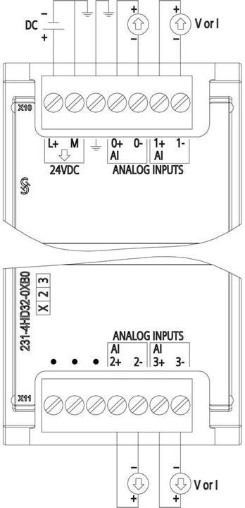 Image du produit Siemens SIMATIC S7-1200 SM1231 4x entrée analogique
