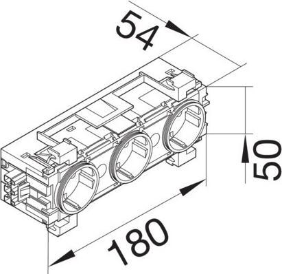 Image du produit Hager TEH GS30019011 Prise de courant triple, borne à fiche Winsta,frontr,gs