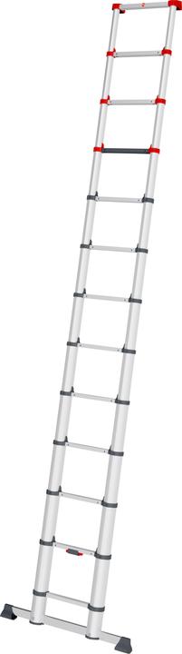 Produktbild Hailo FlexLine, Alu-Sicherheits-Teleskopleiter, 13 Sprossen (Anlegeleiter, 480 cm)