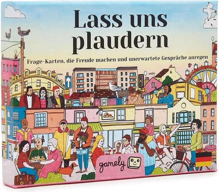 Actual product image Gamely Let's chat - question cards that make friends and stimulate unexpected conversations (German)
